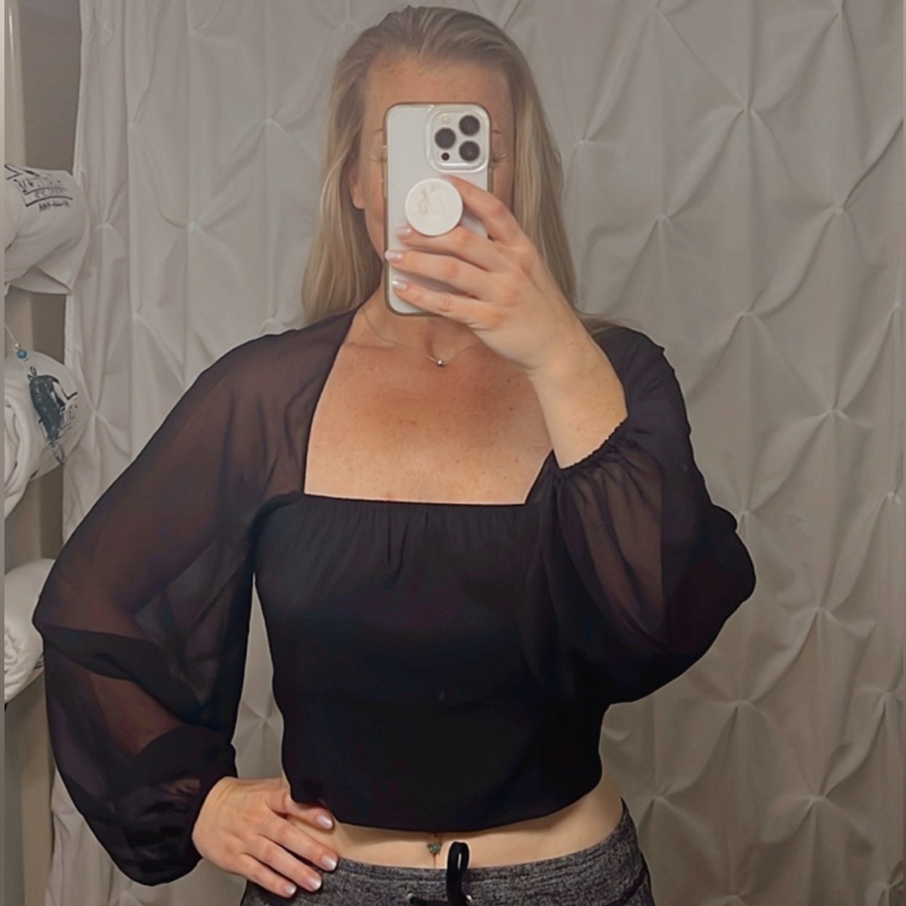 EXPRESS Black Corset Top